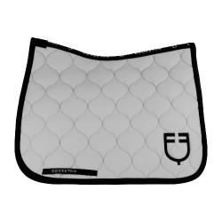Dressuurdekje Equestro met ui-wattering Havenmist Wit Dressuurdekje Equestro met ui-wattering Havenmist Wit