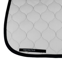 Tapis de dressage Equestro matelassé oignon Brume portuaire Blanc Tapis de dressage Equestro matelassé oignon Brume portuaire Blanc