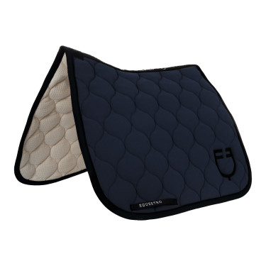Dressuurdekje Equestro met ui-wattering Marineblazer Marineblauw
