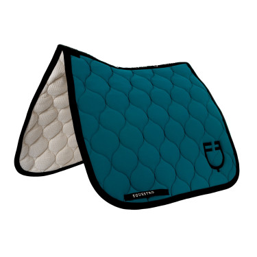 Dressuurdekje Equestro met ui-wattering Petroleum Blauw