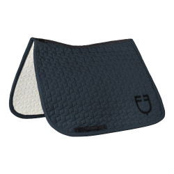 Tapis de dressage Equestro matelassé cube Marine Bleu marine