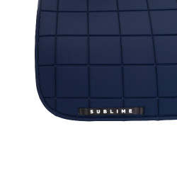 Tapis de dressage Acavallo Sublime en tissu technique à carreaux Marine Bleu marine