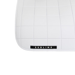 Tapis de dressage Acavallo Sublime en tissu technique à carreaux Blanc