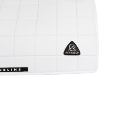 Tapis de dressage Acavallo Sublime en tissu technique à carreaux Blanc