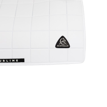 Tapis de dressage Acavallo Sublime en tissu technique à carreaux Blanc
