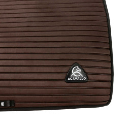 Tapis de dressage Acavallo Sublime en daim à bandes Marron