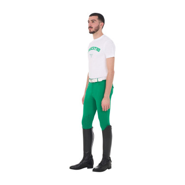 T-shirt homme Equestro Horse Club en coton manches courtes Blanc T-shirt homme Equestro Horse Club en coton manches courtes Blanc