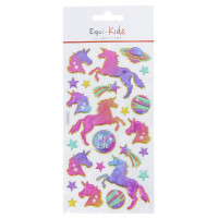 Achetez les Stickers Equi-Kids Relief Equithème - Motif licorne Achetez les Stickers Equi-Kids Relief Equithème - Motif licorne