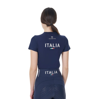 T-shirt équitation femme Equestro x FISE, slim été