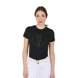 T-shirt équitation femme Equestro Wild Heart coton