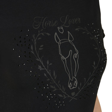 T-shirt équitation femme Equestro Wild Heart coton