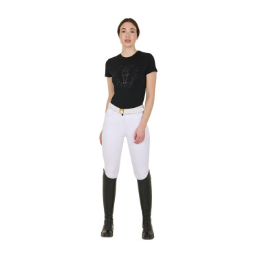 T-shirt équitation femme Equestro Wild Heart coton