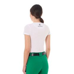 Dames paardensport T‑shirt katoen Equestro – Equi‑clic Dames paardensport T‑shirt katoen Equestro – Equi‑clic