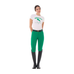 T-shirt équitation femme coton Equestro Jumping Horse