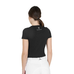 Equestro dames T‑shirt katoen – paardrijden, korte mouw