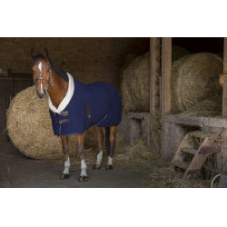 Fleece-overhemd Equithème Teddy Marineblauw Fleece-overhemd Equithème Teddy Marineblauw