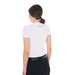 T-shirt d’équitation femme Equestro logo ton sur ton