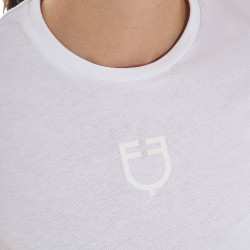 T-shirt d’équitation femme Equestro logo ton sur ton