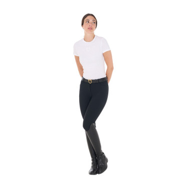 Dames paardrij T‑shirt Equestro basic korte mouw