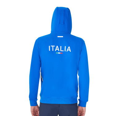 Sweat polaire homme Equestro x FISE Bleu de savoie