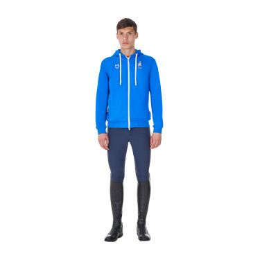 Heren fleece sweater Equestro x FISE Blauw van Savoye Heren fleece sweater Equestro x FISE Blauw van Savoye