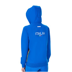 Sweat polaire femme Equestro x FISE Bleu de savoie