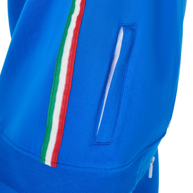 Sweat polaire femme Equestro x FISE Bleu de savoie