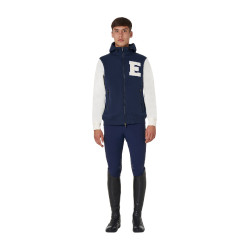 Sweat homme équitation Equestro zippé bicolore