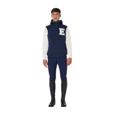 Sweat homme équitation Equestro zippé bicolore