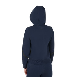Sweat femme Equestro Institutional à zip frontal Marine blazer Bleu marine Sweat femme Equestro Institutional à zip frontal Marine blazer Bleu marine