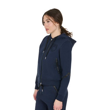 Sweat femme Equestro Institutional à zip frontal Marine blazer Bleu marine Sweat femme Equestro Institutional à zip frontal Marine blazer Bleu marine