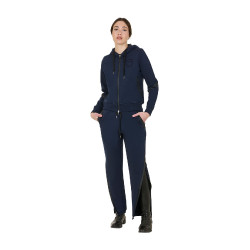 Sweat femme Equestro Institutional à zip frontal Marine blazer Bleu marine Sweat femme Equestro Institutional à zip frontal Marine blazer Bleu marine