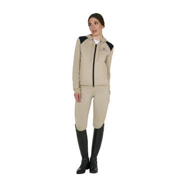 Sweat à capuche crop femme Equestro équitation