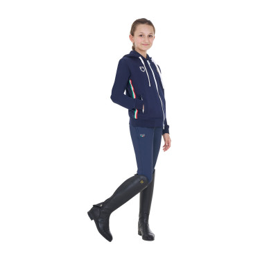 Sweat enfant unisexe Equestro x FISE Marine blazer Bleu marine Sweat enfant unisexe Equestro x FISE Marine blazer Bleu marine