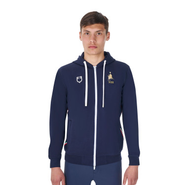 Sweat à capuche homme Equestro x FISE Marine blazer Bleu marine
