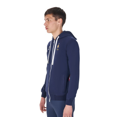 Heren hoodie Equestro x FISE Marineblazer Marineblauw Heren hoodie Equestro x FISE Marineblazer Marineblauw