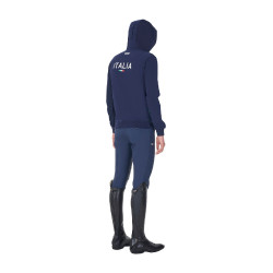 Heren hoodie Equestro x FISE Marineblazer Marineblauw Heren hoodie Equestro x FISE Marineblazer Marineblauw