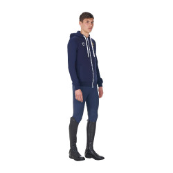 Heren hoodie Equestro x FISE Marineblazer Marineblauw Heren hoodie Equestro x FISE Marineblazer Marineblauw