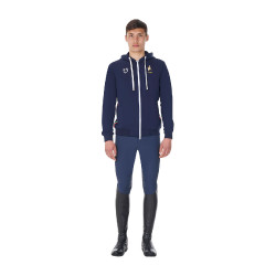 Heren hoodie Equestro x FISE Marineblazer Marineblauw Heren hoodie Equestro x FISE Marineblazer Marineblauw