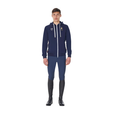Sweat à capuche homme Equestro x FISE Marine blazer Bleu marine