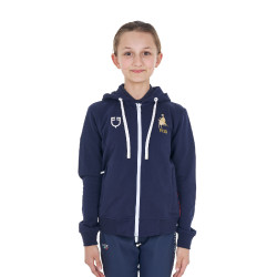 Kinder hoodie fleece paardrijden Equestro x FISE