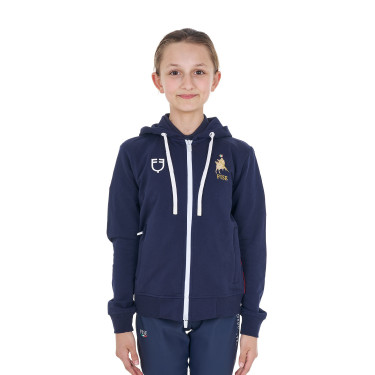 Kinder hoodie fleece paardrijden Equestro x FISE