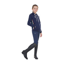 Kinder hoodie fleece paardrijden Equestro x FISE