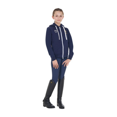 Kinder hoodie fleece paardrijden Equestro x FISE
