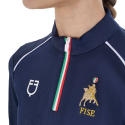 Sous-couche enfant unisexe Equestro x FISE Marine blazer Bleu marine