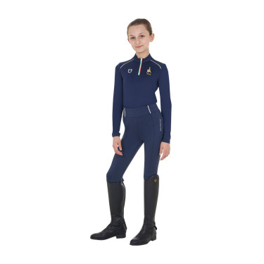 Sous-couche enfant unisexe Equestro x FISE Marine blazer Bleu marine