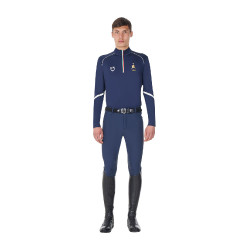 Heren-trainingsbaselayer Equestro x FISE Marineblazer Marineblauw