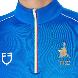 Sous-couche d’entraînement homme Equestro x FISE Bleu de savoie Sous-couche d’entraînement homme Equestro x FISE Bleu de savoie