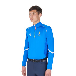 Sous-couche d’entraînement homme Equestro x FISE Bleu de savoie Sous-couche d’entraînement homme Equestro x FISE Bleu de savoie