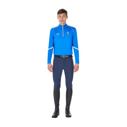 Sous-couche d’entraînement homme Equestro x FISE Bleu de savoie Sous-couche d’entraînement homme Equestro x FISE Bleu de savoie